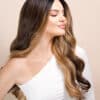 IMG_0946 vegan fiber caramel balayage moneypiece wig 24".