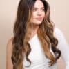IMG_0950 vegan fiber caramel balayage moneypiece wig 24".