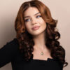 IMG_3096-a bouncy curls human wig - 18" brown ombre.