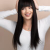 IMG_3211-a human hair wig with fringe - 20" black.