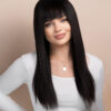 IMG_3214-a human hair wig with fringe - 20" black.
