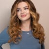 IMG_4615-a front lace human wig - 20" chestnut blonde balayage.