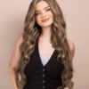 front lace human wig - 26" ash blonde.