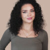 IMG_5107-a front lace human wig - 14" 3A curly natural black.