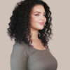 IMG_5110-a front lace human wig - 14" 3A curly natural black.