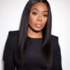 front lace human wig - 20" natural black.