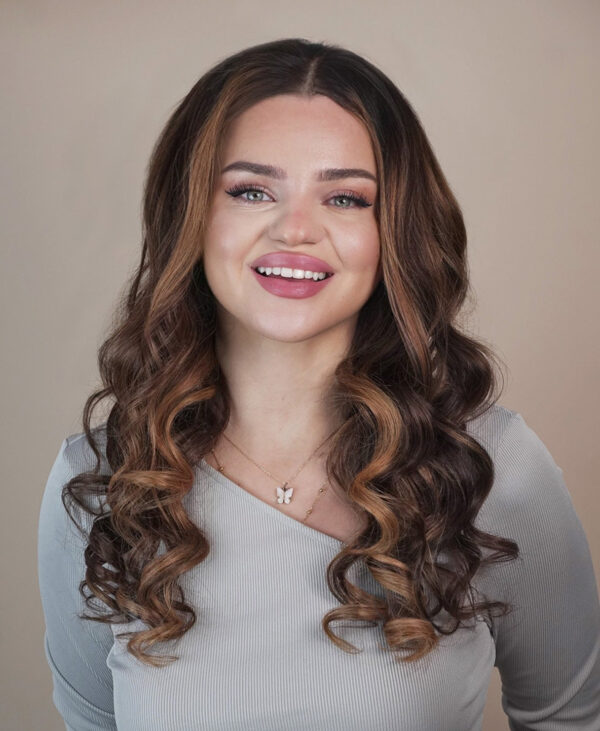 IMG_5241-a front lace human wig - 20" light brown balayage.