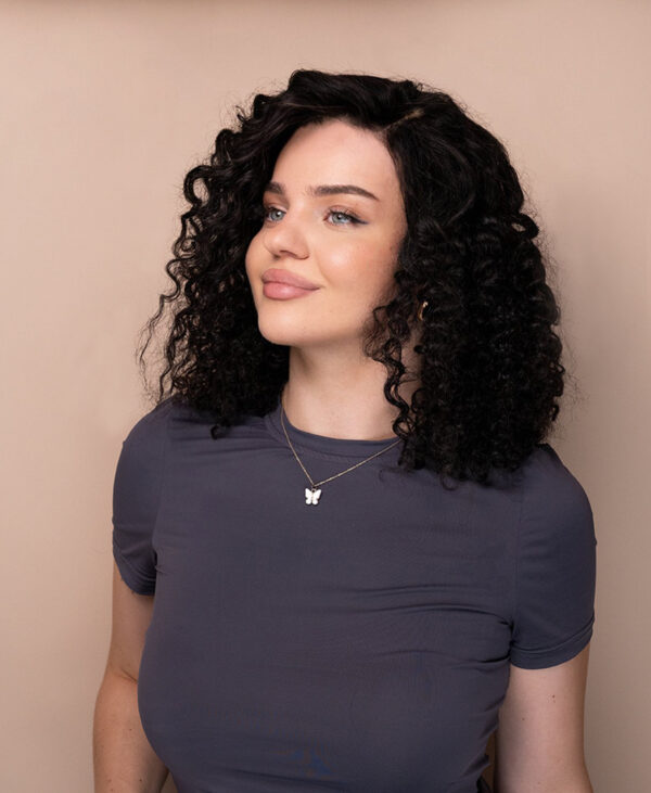 IMG_7061-wig_310f7d9e-8e7c-4a63-a080-a26cf86da1e1 put on & go pre-cut lace curly human wig - 16" natural black.