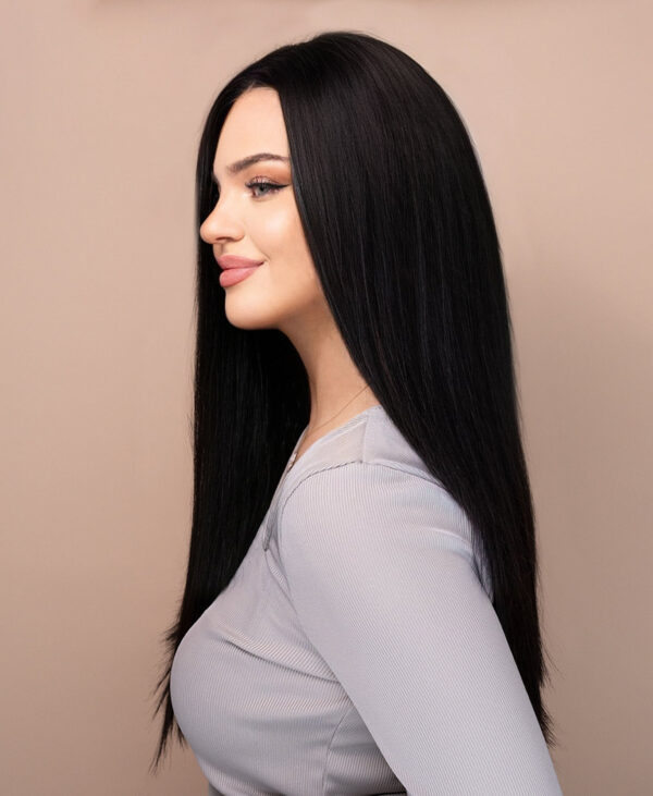 IMG_7103-wig put on & go pre-cut lace straight human wig - 20" natural black.