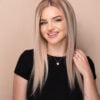 IMG_7334-wig_90a31c3c-9723-41b5-9aa6-b1ade19a2c1e front lace human wig - 14" rooted blonde with highlights.