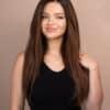 IMG_9212-a front lace human wig - 20" rooted brown.