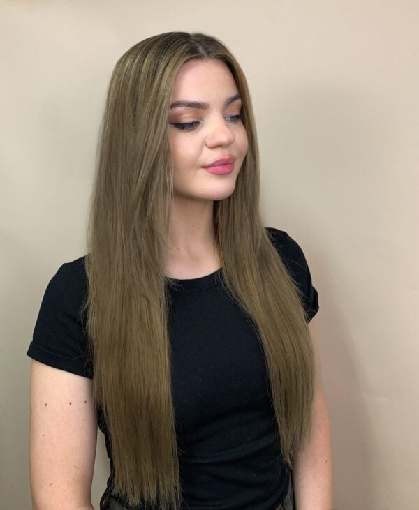 ada-tape-8 tape-in hair extensions #8 dark blonde. - 20"/50g / Invisible