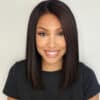 bob-wig-back long bob human wig - 12" natural black.