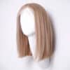 long bob human wig - 12" ash blonde.