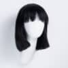 bob-wigs-cap-1 bob wig with fringe - 10" jet black.