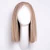 long bob human wig - 12" ash blonde.