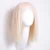 bob-wigs-cap-c long bob human wig - 12" platinum blonde.
