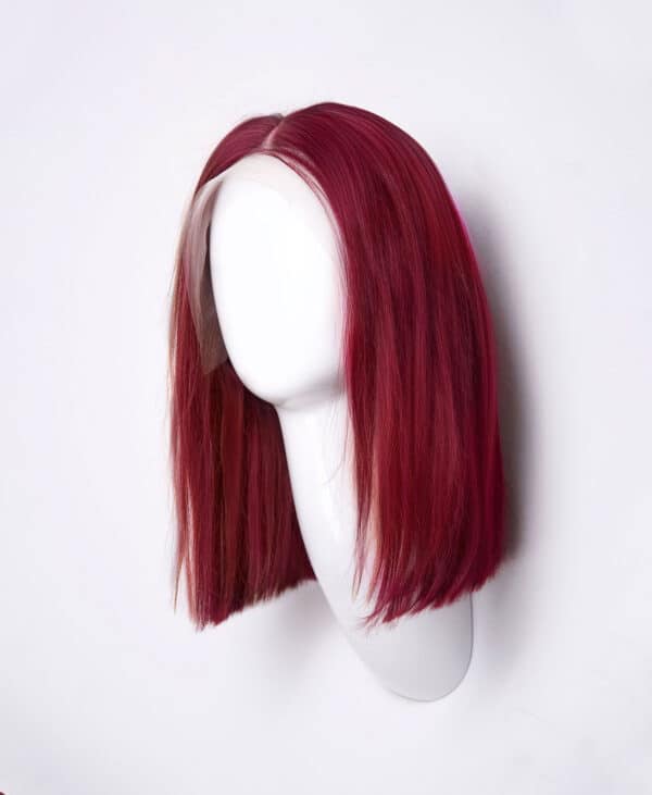 bob-wigs-capa long bob human wig - 12" cherry red.