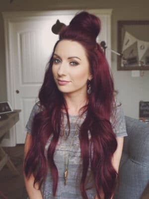 bundle-girls-99 half up/half down #99J cherry red. - 20"