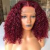burgundy-bob-curly-4_a9fc0c34-d3ca-4a49-9c44-ee0add2bc3e8 Burgundy Short Curly Bob Wigs 4x4/13x4/13x6 HD Lace Front Wigs - 4x4 Lace / 150% / 14inch