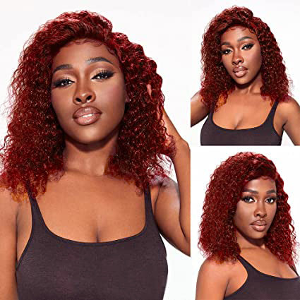 burgundy-bob-curly-6_28040476-492a-4010-863a-18f6b4524d60 Burgundy Short Curly Bob Wigs 4x4/13x4/13x6 HD Lace Front Wigs - 4x4 Lace / 150% / 14inch