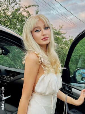 daianazaharie clip-in hair extensions #60 platinum blonde. - 20" / Classic