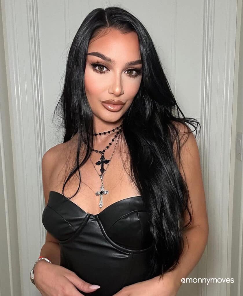 invisible clip-in hair extensions #1 jet black. - 16" / Extra Volume