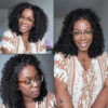 Extra 70% OFF | Sunber Curly 7×5 Bye Bye Knots Pre-Cut Lace Wigs Lace Closure Pre-Plucked Hairline Human Hair - 20 / 13x4 Pre-Everything / Bleached Kn
