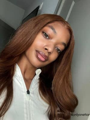 invisible clip-in hair extensions #33 auburn. - 28" / Extra Volume