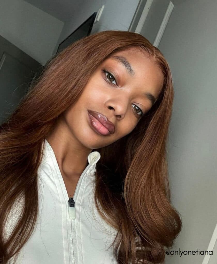 invisible clip-in hair extensions #33 auburn. - 20" / Classic