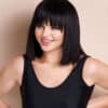 photo-13-a bob wig with fringe - 10" jet black.