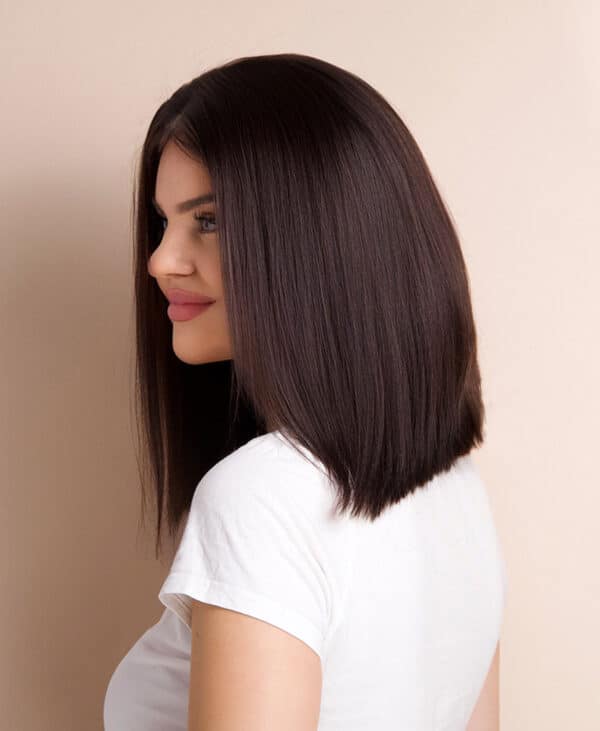 photo-167-c long bob human wig - 12" natural black.