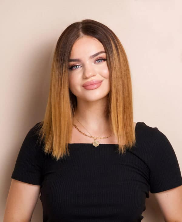 photo-81-a long bob human wig - 12" rooted.