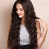 photo-88-a vegan fiber mermaid waves wig 32" medium brown.