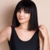 photo-9-a bob wig with fringe - 10" jet black.