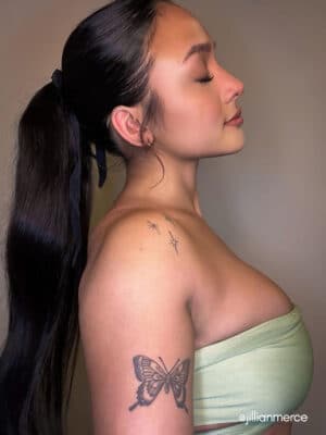 ponytail - #1b natural black. - 14 inches