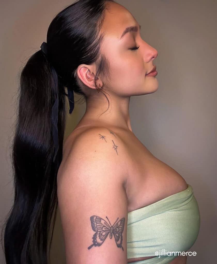 ponytail - #1b natural black. - 14 inches