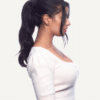 ponytail - #1b natural black. - 14 inches