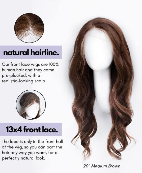 front lace human wig - 26" platinum blonde.