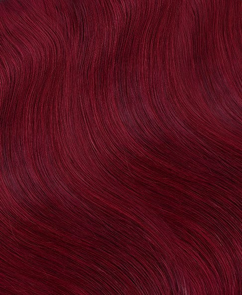 swatches-99-a long bob human wig - 12" cherry red.