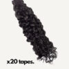 tape-curly-natb_4c16258c-8504-474e-b867-4ee8dfc3c5b0 curly tape-in hair extensions #1b natural black. - 20"/50g / Invisible