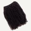 textures-kink clip-in hair extensions 4A #1b Natural Black - Extra Volume / Invisible base / 24"