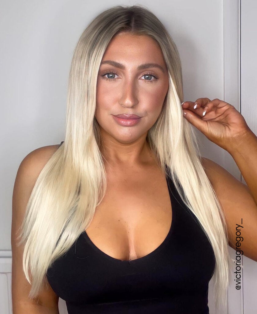 tape-in hair extensions #8-60 rooted blonde. - 14"/50g / Invisible