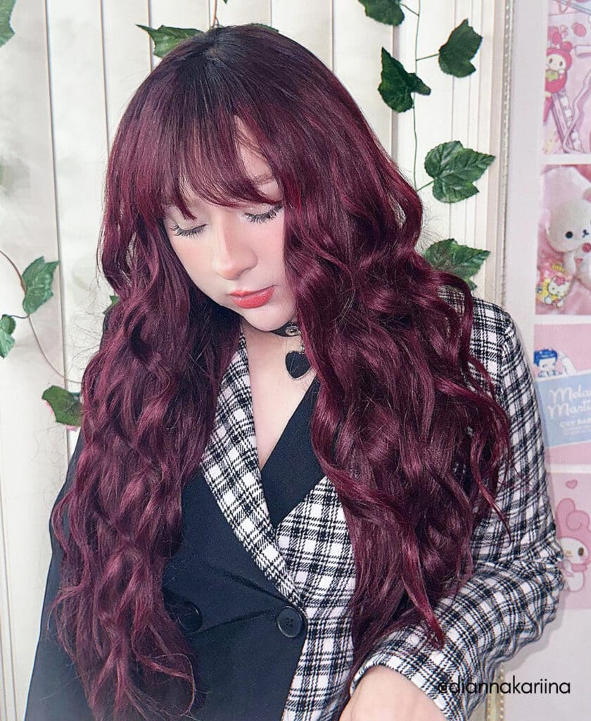 clip-in volumizer #99J cherry red. - 20" / 1 x Extra-large weft