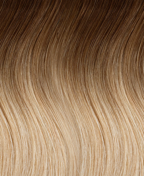 clip-in hair extensions #6r12 dirty blonde rootmelt. - 24" / Classic