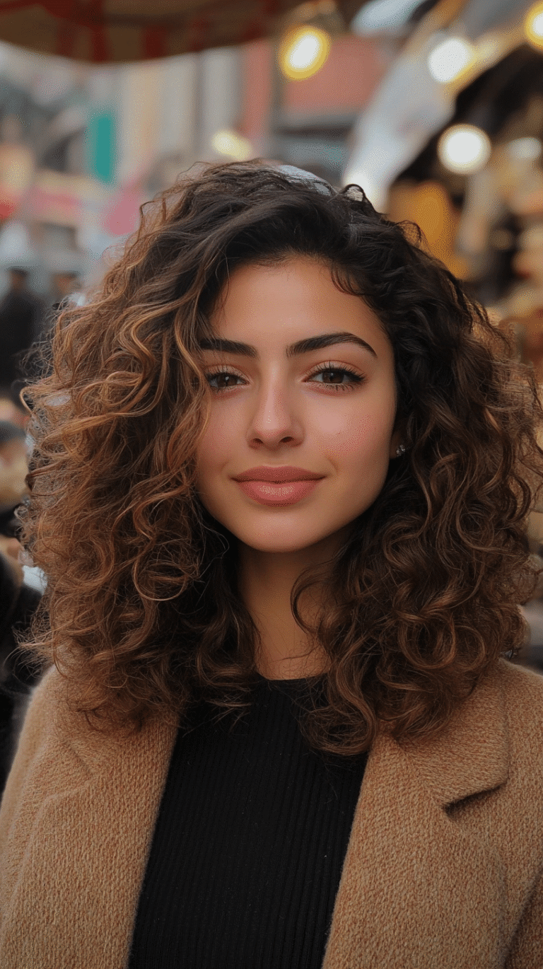 25 Curly Shoulder Length Hair Styles That Add Bounce and Shine