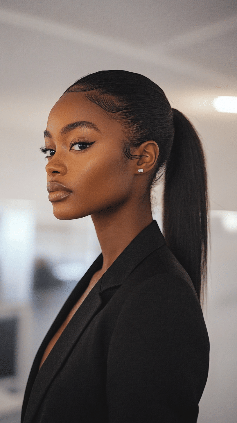 25 Gorgeous Low Ponytail Hairstyles For Black Women To Try Now Wig 