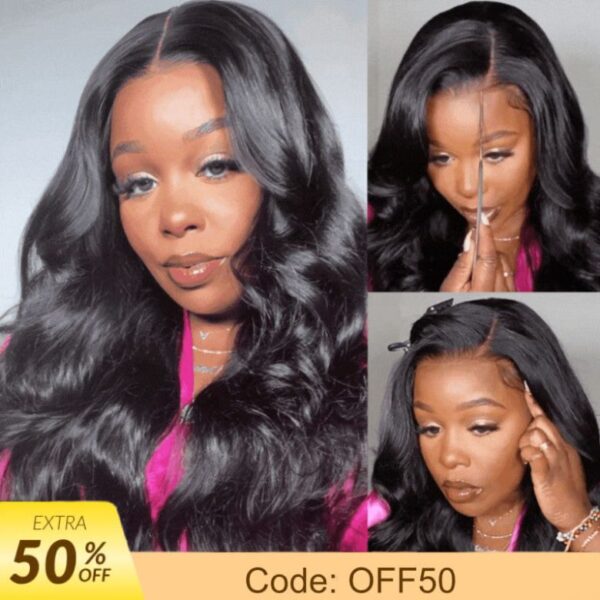 Extra 50% OFF | Sunber Deep Parting 7×5 Bye Bye Knots Pre-Cut Lace Body Wave Wig Human Hair - 13*4 Pre Everything / With Baby Hair / 14