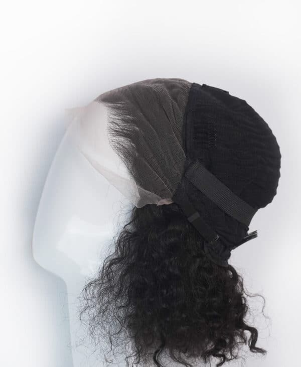 DSC09312-a front lace human wig - 10" 3A curly natural black.