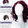 t-part curly human wig - 6" natural black.